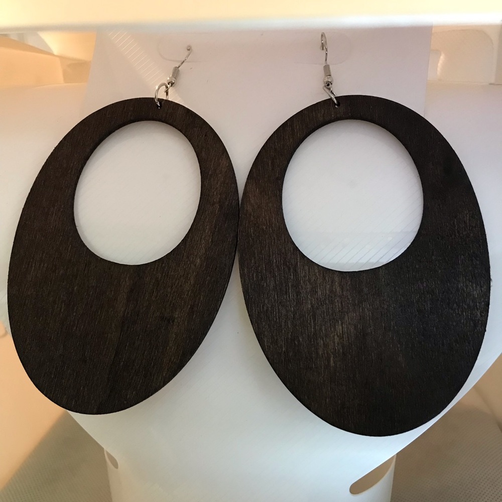 Big Wooden Earrings